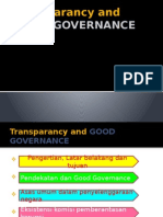 Transparancy and Good Governance