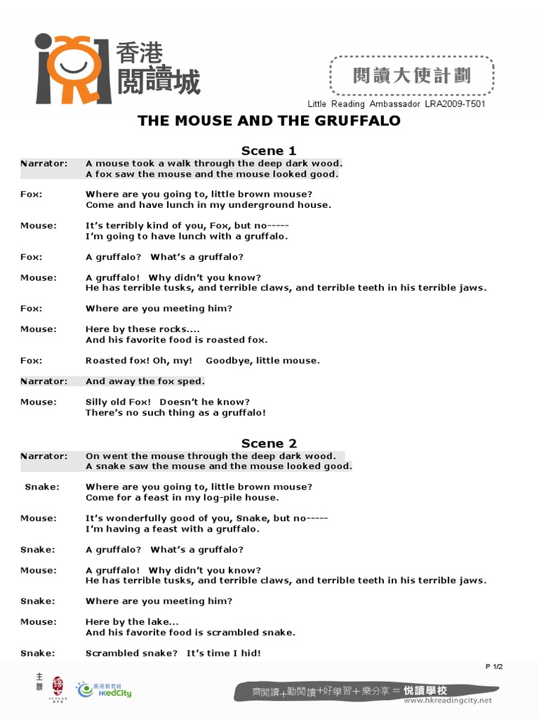 The Gruffalo | Download Free PDF | Leisure
