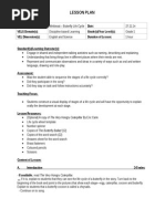 Lesson Plan - The Butterfly Life Cycle