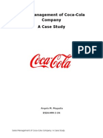 Case Study On The Sales Management of CocaCola