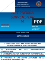 Autonomía en Las Universidades Venezolanas