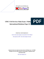ResPaper UPSC Civil Services Main Exam - Political Science & International Relations Paper II - 2010