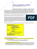 01 How To Write An IB Science Lab Report