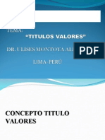 ALTERACION DE LOS TITULOS Y VALORES