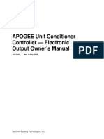 APOGEE Unit Conditioner Controller - Electronic Output Owner S Manual - A6V10308415 - Us en PDF
