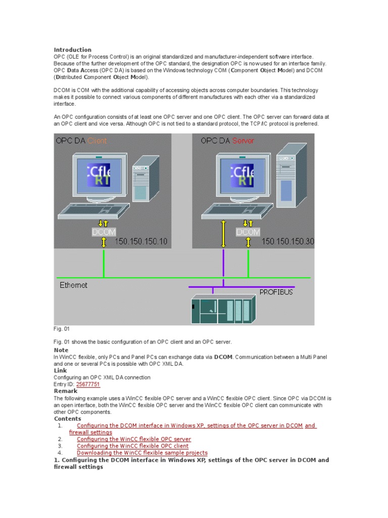 Configuring WinCC OPC Server and Client | PDF | Component Object Model ...