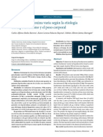 Dosis de levotiroxina varía según la etiología del hipotiroidismo y el peso corporal