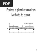 Poutres et planchers continus-M+®thode de caquot [Mode de compatibilit+®]