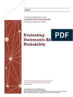 Evaluating Statements About Probability (1)