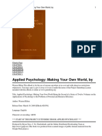 Applied Psychology - Making Y