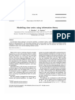 Modelling Time Series Using Information Theory