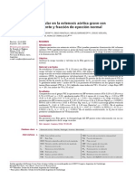 Carga Vascular y Valvular en La Estenosis Aórtica Grave Con Bajo Flujo Bajo Gradiente y Fraccion de Eyeccion Normal