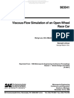 Viscous-Flow Simulation of An Open-Wheel Race Car