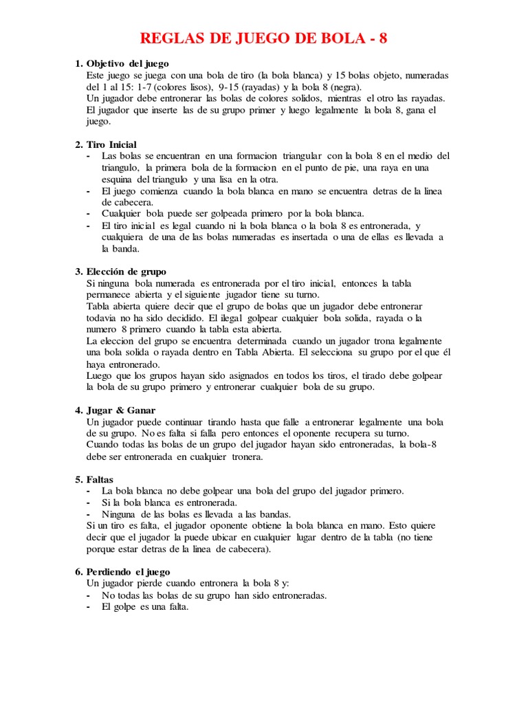 Reglas del juego de sangre