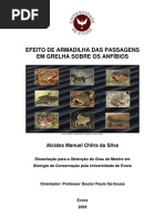 Efeito de Armadilha das Passagens em Grelha sobre os Anfíbios
