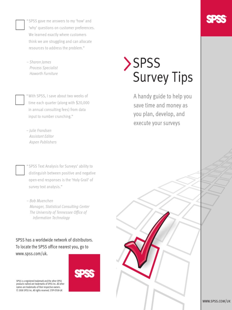 SPSS Survey Tips | PDF | Survey Methodology | Sampling (Statistics)