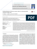 Arching Behaviour of Precast Concrete Slabs in a Deconstructable Composite Brigde Deck