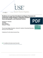 Predictors of Long-Term Enrollment and Degree Outcomes for Community College Students (1)