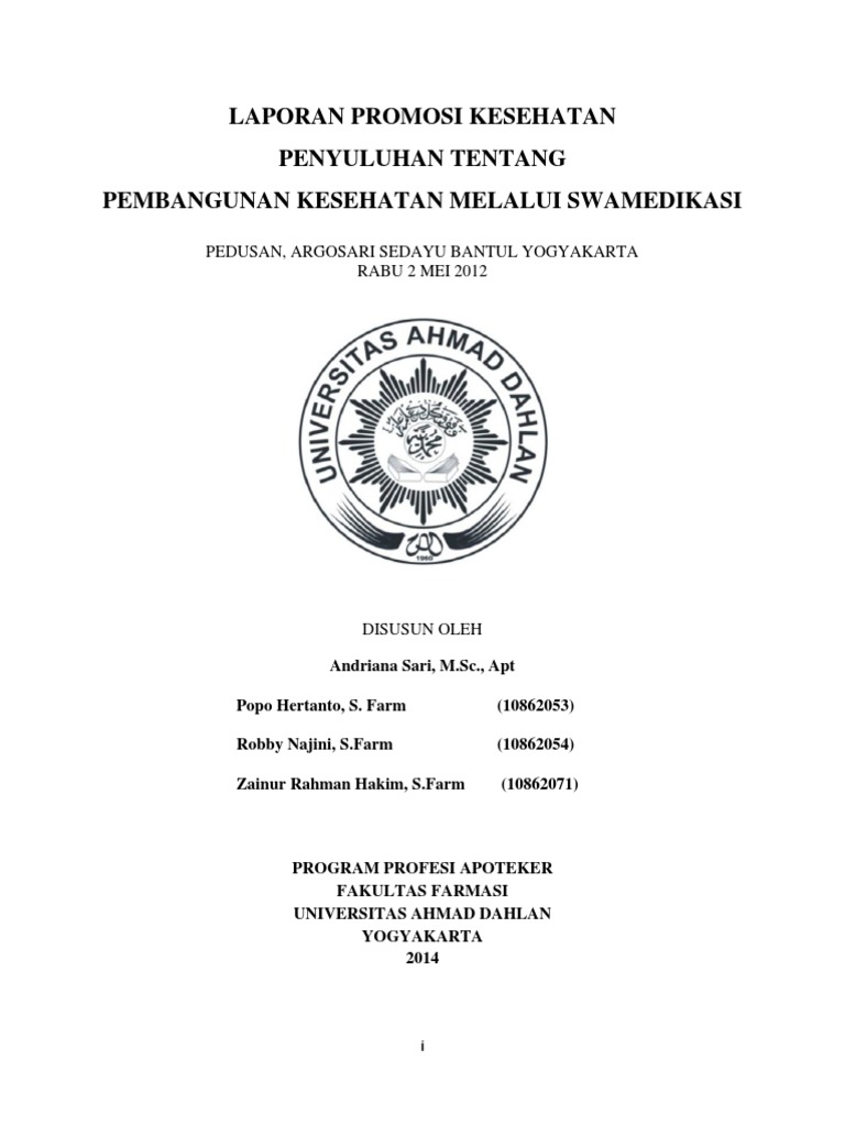 Contoh Laporan Promkes KIE