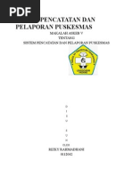 Download Sistem Pencatatan Dan Pelaporan Puskesmas by Claudia Risma Domaking SN266070197 doc pdf