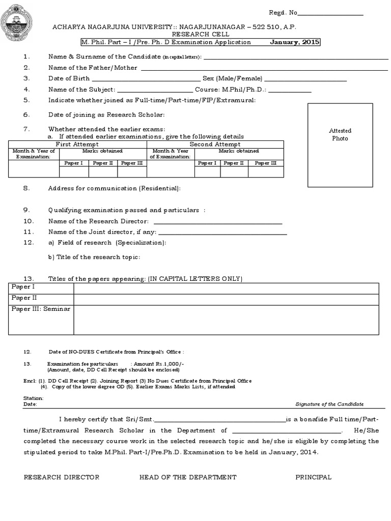 Anu Transfer Application , Application for credit/status – KXBBAD