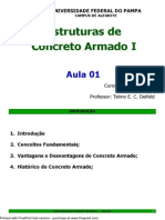 Aula 01 Estruturas de Concreto Armado i 2013 1