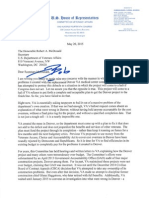 Congressman Jeff Miller's Letter To VA Secretary 5-20-15