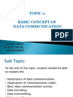 Topic 1 Basic Concept of Data Communication