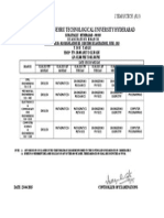 JNTUHYD I Year B.Tech Midterm Exam Timetable June 2015