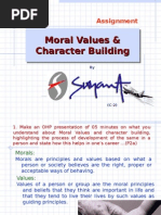 Moral Values & Character Building