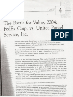Fedex vs. UPS The Battle For Value Case