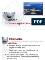 Lecture 7 - Calculating Critical Path