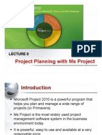 Lecture 8 - Project Planning With Ms