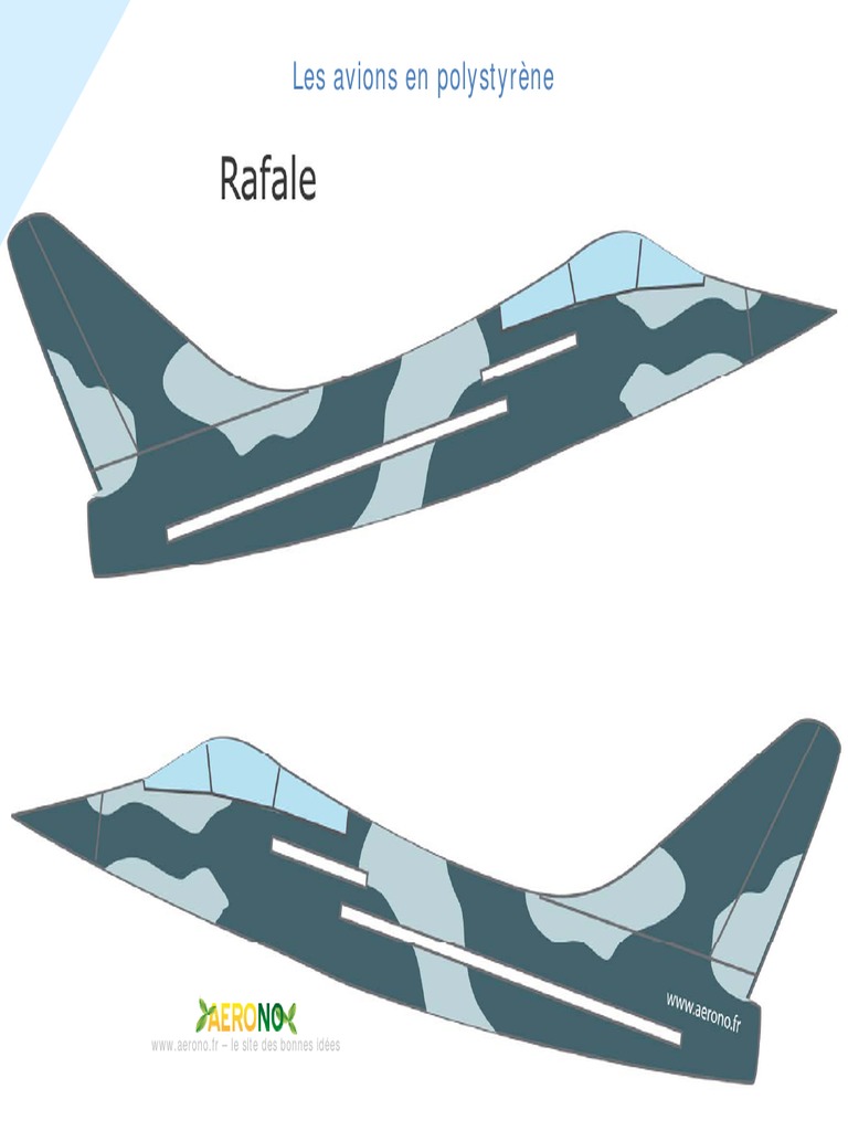 Styrofoam Airplane Pattern