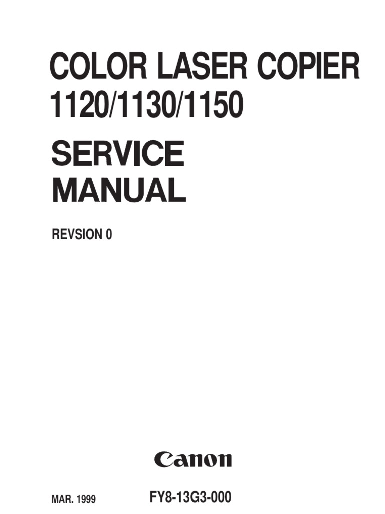 ... Array - canon clc 1120 1130 1150 service manual photocopier image  scanner rh scribd ...