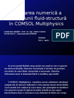 Modelarea Numerică A Interacțiunii Fluid Structură În COMSOL Multiphysics