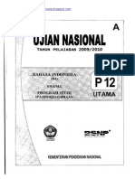 Naskah Soal UN Bahasa Indonesia SMA 2010 (Paket 12)