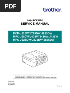 Mfcj825dw service manual