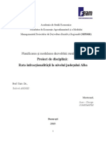 Proiect Planificarea Si Modelarea Dezvoltarii Rurale Si Regionale