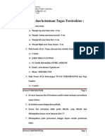 Contoh Surat Lamaran, CV Dan Syarat Serta Ketentuan Tugas Terstruktur PDF