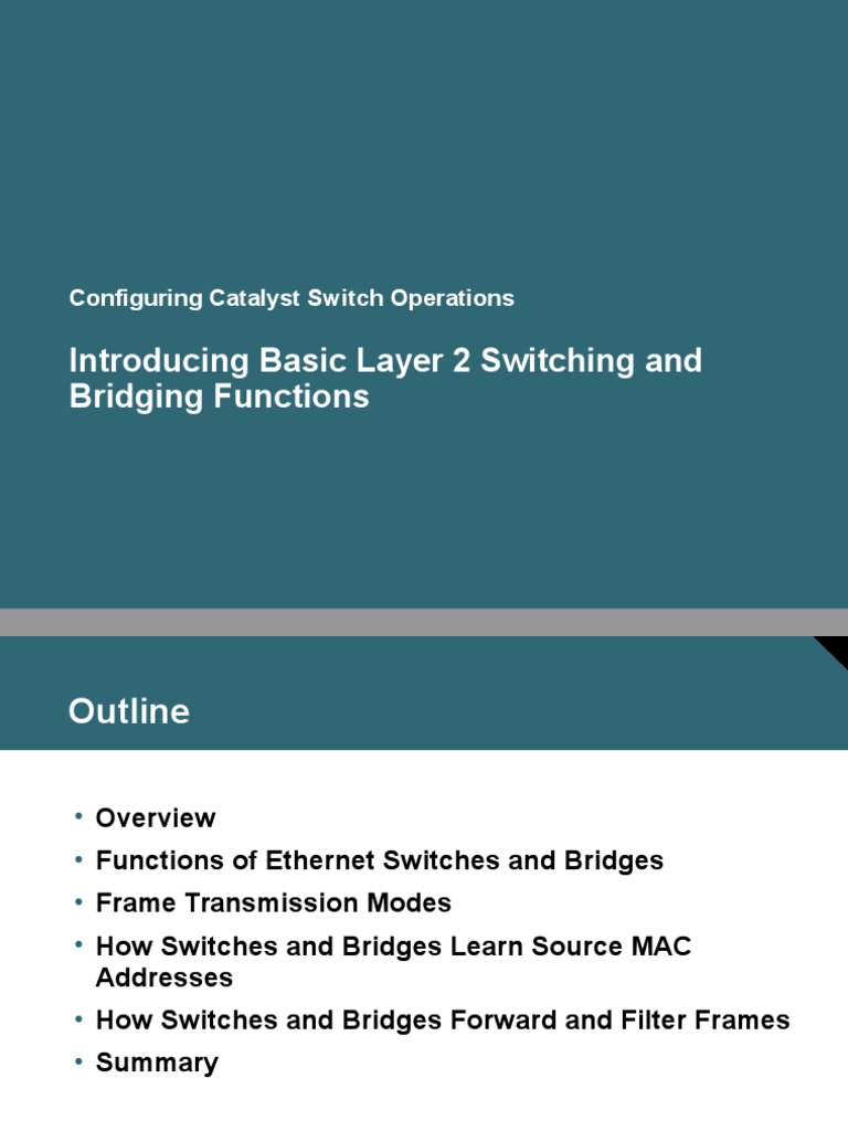 Layer 2 Switching Operations Explained | PDF