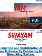 Quality Circle: Reduction & Stabilization of Coke Moisture by Enhancing The Quenching System