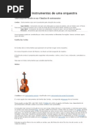 Conheça Os Instrumentos de Uma Orquestra