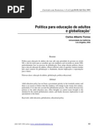 Política Para Educação de Adultos
