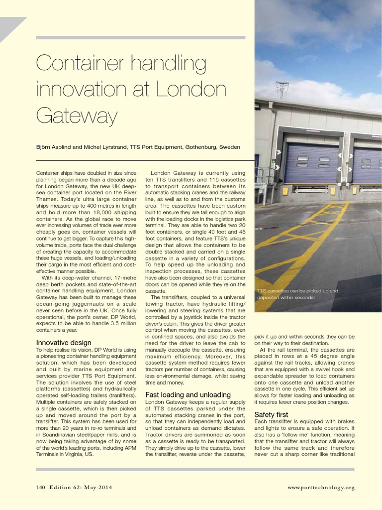 Innovative Container Handling at London Gateway | PDF ...