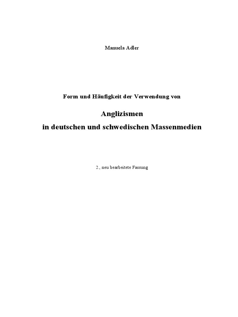 Adler Anglizismen - 