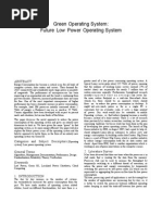 Green Operating System: Future Low Power Operating System