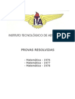 ITA 1976.1977.1978 - Matemática