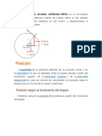 Posición: Posición Según El Incremento Del Ángulo