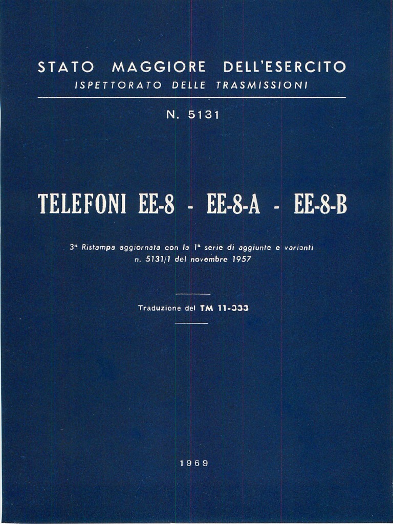 Telefoni EE-8 - EE-8-A - EE-8-B (5131) 1969 PDF | PDF